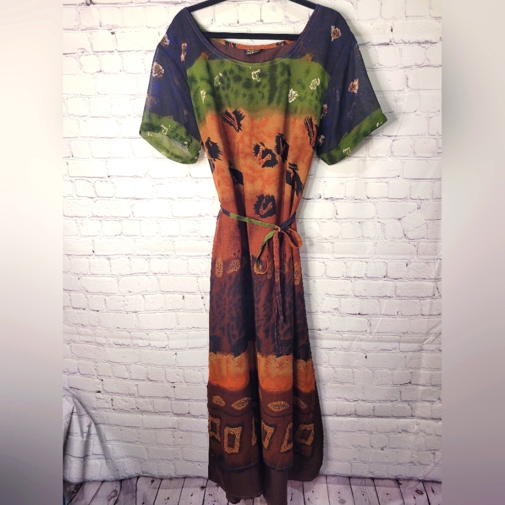 Jeypore Dress‎ Size Medium Sheer Sleeves